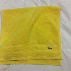 Lacoste Sunny Yellow Towel Vintage